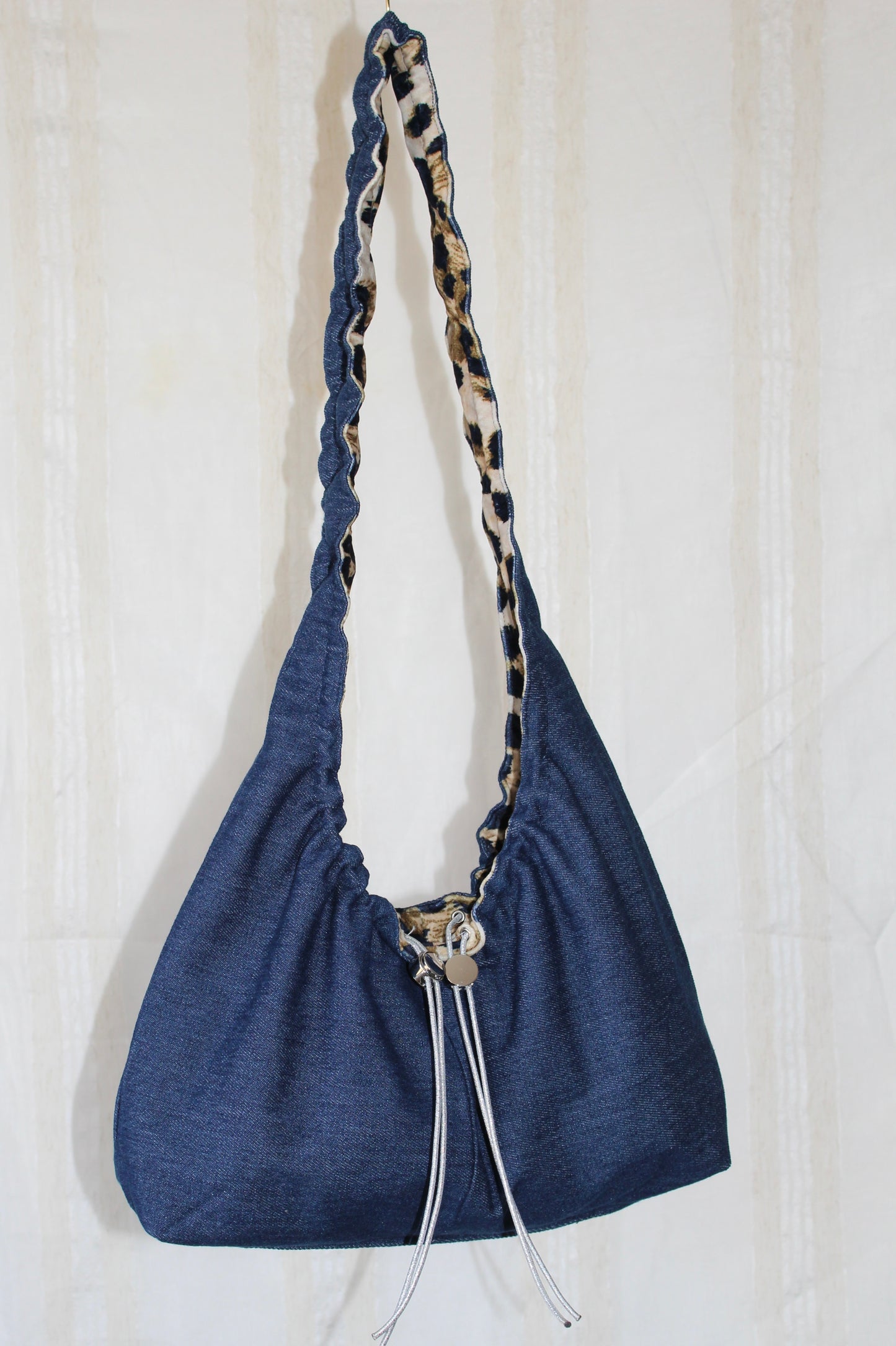 Denim leo bag